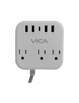 Centro Multicontactos VICA SUP USB 7P